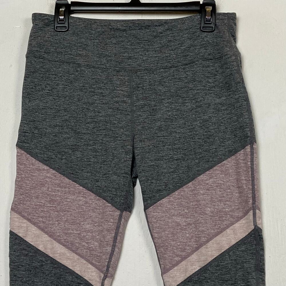 Tangerine Women's Gray Pink Athleisure Yoga Activewear Ankle Leggings Size Large - Picture 2 of 10